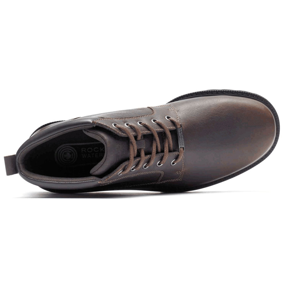 Rockport Støvler Herre Mørke Brune - Northfield Waterproof Plain Toe - QBTP36704